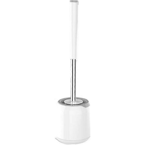 Ensemble de brosses de toilette murales, nettoyant pour toilettes, poils en silicone, accessoires de salle de bain (1/2)
