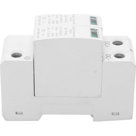 Parafoudre Photovoltaïque 1000V DC, 40KA, pour Panneaux Solaires et Onduleurs, Protection Surtension (1/5)