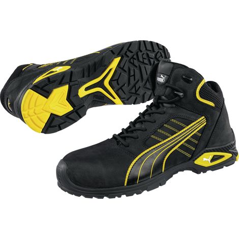 Stivali di sicurezza Ams.Mid Gr.42 nero/giallo S3L FO SR 20345:2022 Pelle