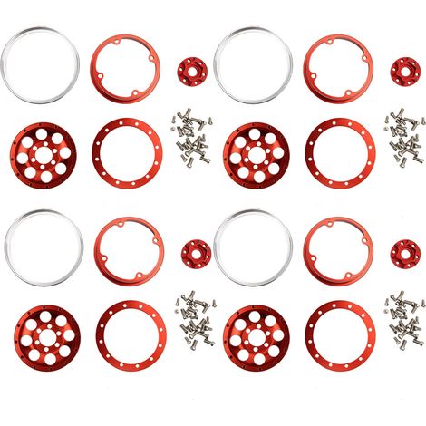 4pcs 1.9 pouces moyeu en alliage d'aluminium pour 1:10 RC crawler Axial SCX10 SCX10 II 90046 (1/5)