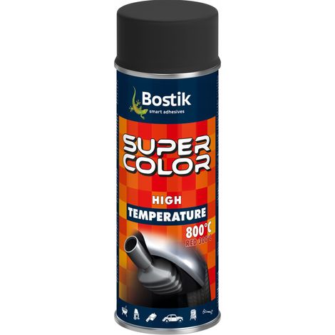 Vernis en spray Bostik résistant à la chaleur pour poêle à silencieux, noir, 800 °C, 400 ml (1/2)