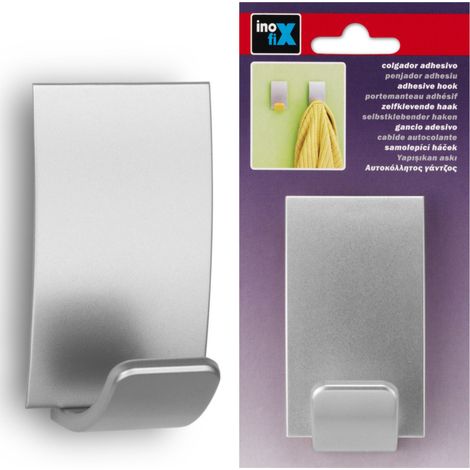 Chrom-Matte Klebe-Garderobenleiste - Inofix