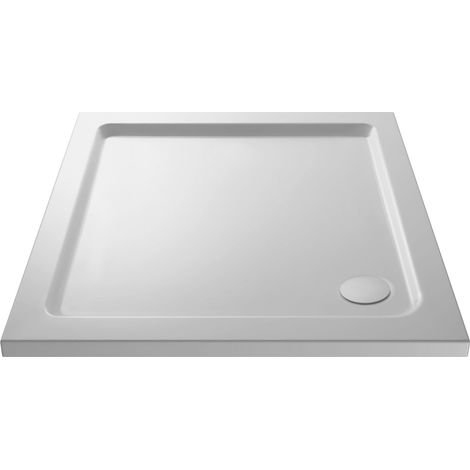 700mm Premium Square Shower Tray - White
