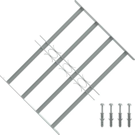 Grille de fenêtre réglable à 4 barres transversales 500-650 mm