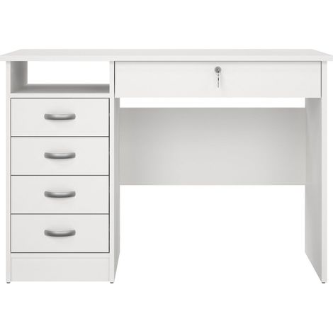 Scrivania 5 cassetti (1 con serratura) L109,3 cm - FUNCTION