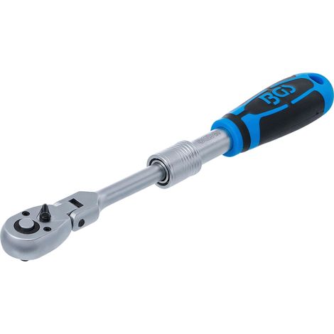 BGS  carraca  extensible  angular  salida  cuadrado  exterior  6,3  mm  (1/4")  210  -  250  mm  -  25125 (1/4)