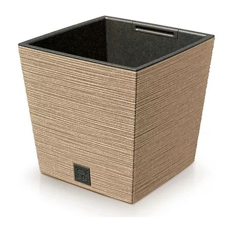 MACETA CUADRADA FURU ECO MADERA NATURAL FSC MIXTA 19L - PP-DFS300WD (1/2)