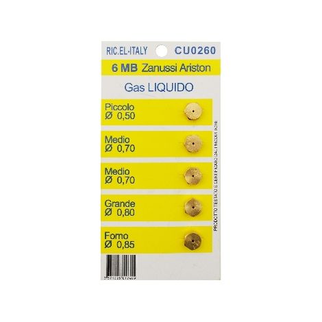 KIT 5 PZ UGELLI 6MB- Metano- senza- pezzi 1