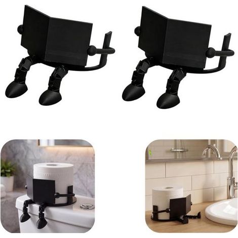 Étagère pour armoire organiseur de papier toilette décoration (noir, 146,7 cm) (1/5)