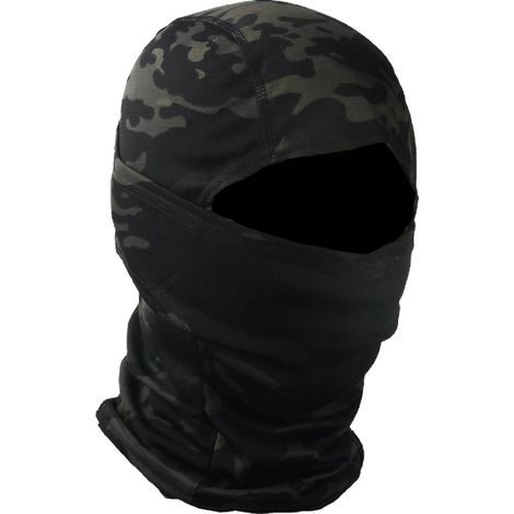 Tarnmuster-Sturmhaube für Radfahren und Motorradfahren, Outdoor-Trainingshelm – Black Scorpion