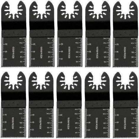 10-teiliges Oszillationssägeblatt-Set, Multifunktionswerkzeug-Set für Holz, Metall und Kunststoff, Universalklingen, Zubehör für Einhell Multifunktionswerkzeuge.