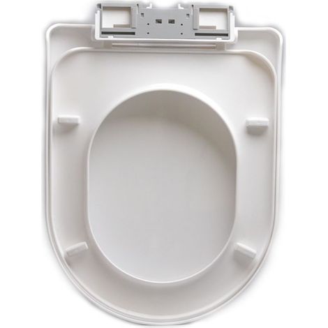 Abattant WC, Housse de siège WC, Blanc,Salle de Bain et Toilettes au Niveau du Couvercle des Toilettes, Nettoyage Facile, ins (1/4)