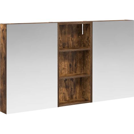 Maison Exclusive - Set di Armadi da Bagno con porta 3 pcs 110 x 10,5 x 60,5 cm
