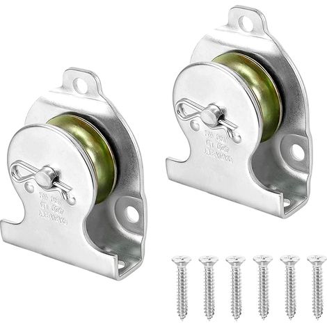 2 Pièces Poulie Simple Poulie de Levage Poulie pour Câble Poulie Rotative en Métal Poulie avec Roulement à Billes pour Cordes à Usage Intérieur Et Extérieur (Charge 190kg) (1/5)