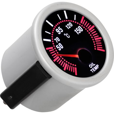 Manomètre de température d'huile moteur 52 mm/2 pouces avec éclairage blanc, accessoire automobile universel 12 V