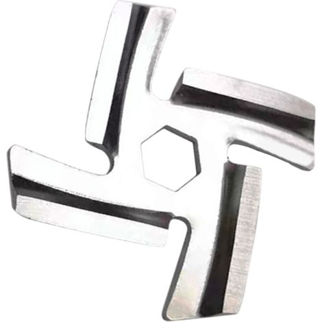 Accessoires pour hachoir à viande domestique : couteau en acier inoxydable, lame à mailles, appareil à lavement, plaque perforée pour hachoir à viande. (1/5)