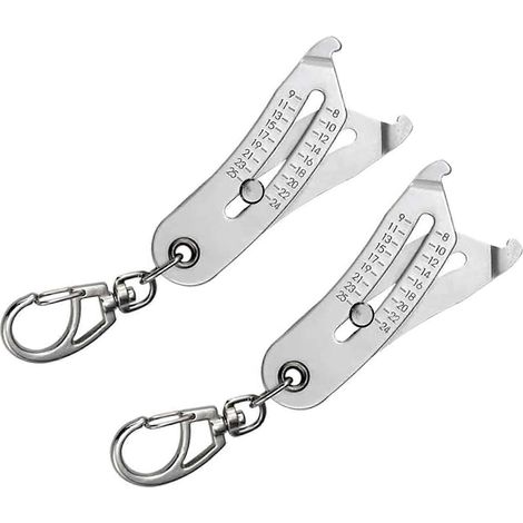 Ensemble d'outils de vérification de filetage 2× - Jauge d'identification portable pour boulons et écrous ( ) (1/5)