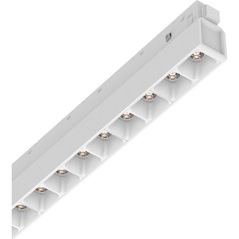 Supporto Lineare Binario Ego Alluminio Bianco Led 13W 3000K Luce Calda 1-10V (1/2)