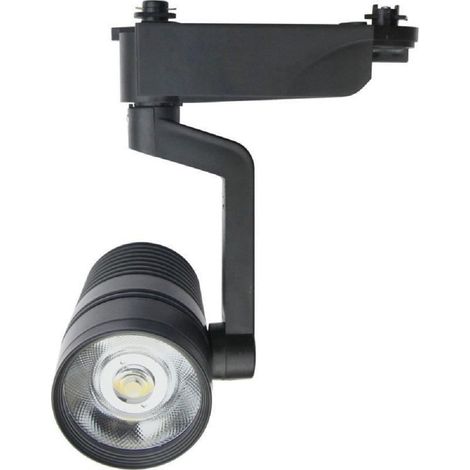 Faretto Binaria Led Cob 10w Nero Staffa Luce Fredda 6500k Naturale 4000k F-10w8 H (1/2)