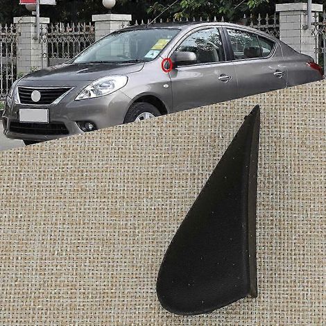 Moulure d'angle d'aile avant gauche, garniture de rétroviseur compatible avec Nissan Versa 2012-2014 (1/5)