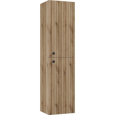 Hochschrank 35 cm breit Eiche RIVA-107 (1/4)