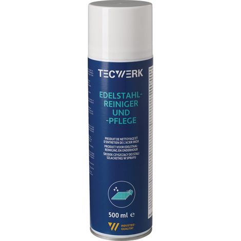 Nettoyant pour acier inoxydable 500ml aérosol TECWERK (1/2)