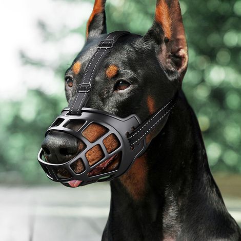 Dog Muzzle, Dog Muzzle with Breathable Mesh and Strong Nylon Headband, Better Prevents Muzzle from B (1/4)