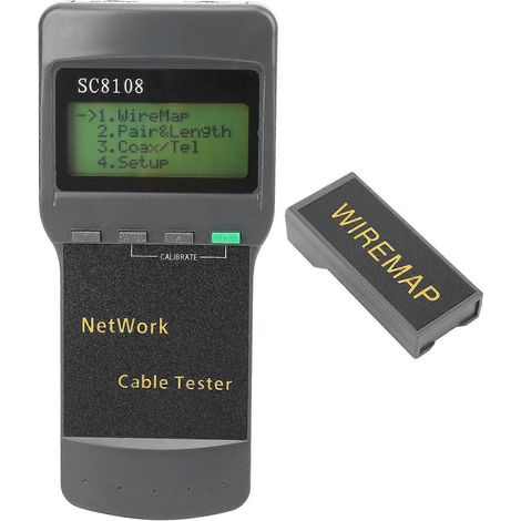 SC 8108 Internet-Kabelprüfer RJ45 Internet-Durchgangsprüfer für Telekommunikationsprojekte