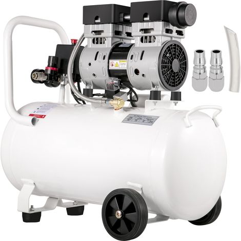 Mophorn Compresor de Aire Ultra Silencioso 50 L, Ultra Quiet Air Compressor 750 W, Compresor de Aire Silencioso de Tanque, 230 V 50 Hz, 68 dB, Compresor Ultra Silencioso para Reparaciones en el Hogar (1/5)