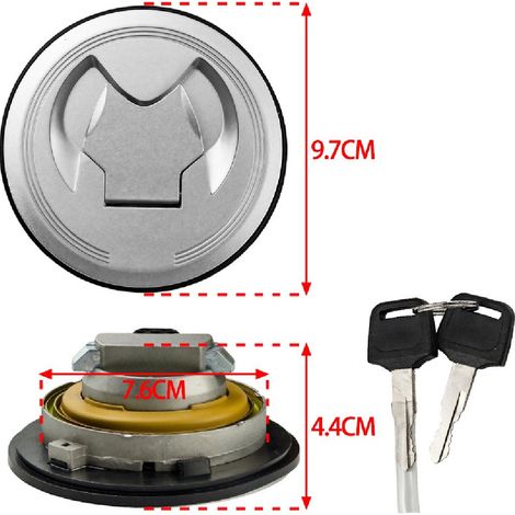 Suitable for KZ650 motorcycle fuel tank modification parts cover, fuel tank cap lock key, fine workmanship, high quality. (1/4)