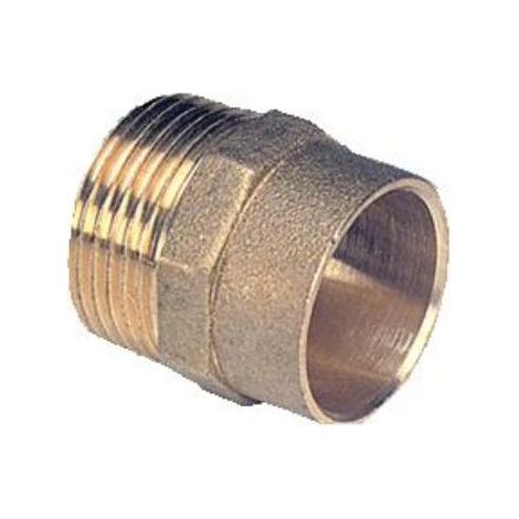 FPLUS entronque laton m 22 3/4 , Enlace de 22 mm x 3/4" macho