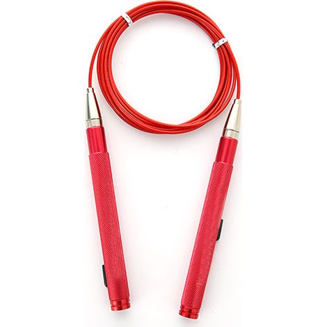 Corde À Sauter - Câble En Pvc Acier Inoxydable - Ajustable Sans Outil - Pour Boxe Crossfit Fitness - 1 Pièce (1/5)