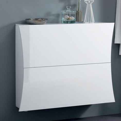 Web Furniture Scarpiera Arco Bianco Lucido - Design Italiano