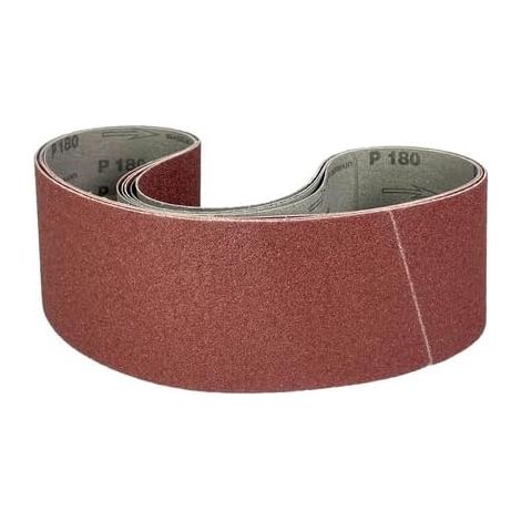 Bande Abrasive 100 x 914 mm pour bois et métaux - Lot de 5 bandes, grains assortis ( P80) (1/2)