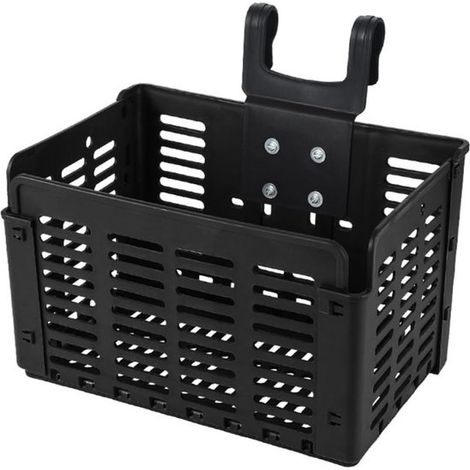 Panier de vélo – 31,5x22,5x20,5 cm – Noir – Grande capacité – Rangement – Extérieur (1/5)