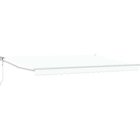 Auvent Blanc 450 x 300 x 165 cm Polyester et métal (1/5)
