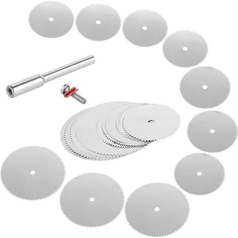 Lame De Scie Circulaire - Acier Inoxydable - Diamètres 22 mm 25 mm 32 mm - Pour Perceuse Et Outils Rotatifs - Kit De Découpe Bois Plastique PVC - 11 Pièces