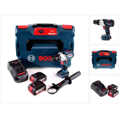 Bosch GSR 18V-110 C Akku Bohrschrauber 18V 110Nm Brushless + 2x Akku 5,0Ah + Ladegerät + L-Boxx
