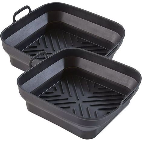 Tower Airfryer Pack of 2 Square Foldable Trays (1/5)