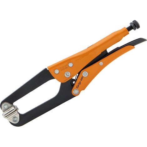 Pince en acier GRIP-ON, 194 mm, avec pivots moletés pour la construction (1/3)