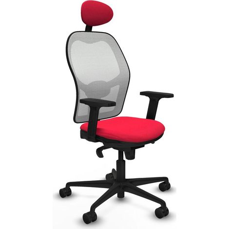 Piqueras y Crespo 2D036N1 Chaise de bureau rouge moderne (1/3)