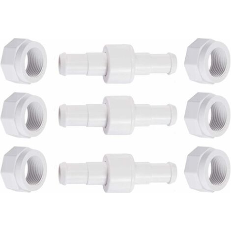 QORVA-Tuyau rotatif D20 avec écrou de tuyau D15 compatible avec Zodiac Polaris 280, 380, 180 - pièces détachées pour nettoyeur de piscine 3 pcs H