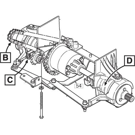 1134-7760-01 - Différentiel pour Tondeuse Autoportée PRIMO STIGA