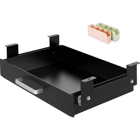 Schreibtisch-Organizer mit Schublade, Aufbewahrungsbox für Stifte und Papier, 34 x 22 x 6 cm
