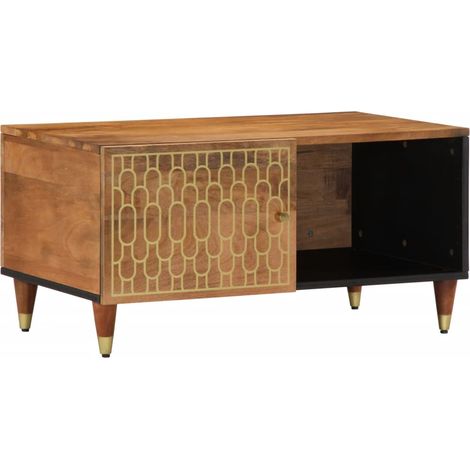 Couchtisch 80x50x40 cm Massivholz Mango
