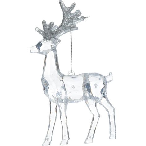 Sujet Rentier 14cm durchsichtiger Kunststoff - Feeric lights & christmas