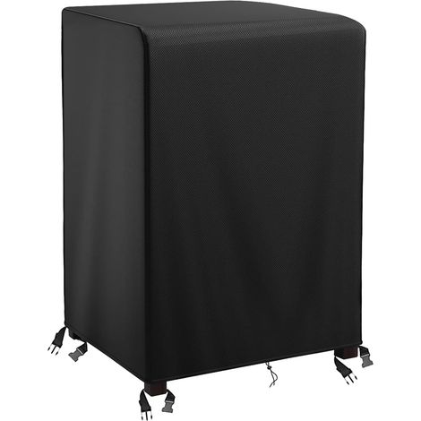 Schutzhülle für stapelbare Gartenstühle 68 x 68 x 110 cm – 210D Oxford-Gewebe – wasserdicht, UV-beständig, winddicht – Schutz für Gartenstühle – Schwarz (1/5)
