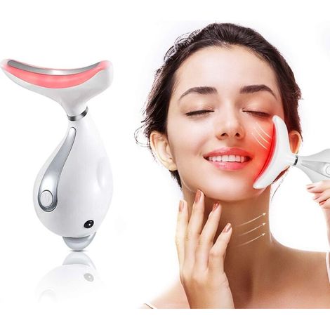 Dispositivo facial antiarrugas con tres modos, vibración de alta frecuencia para rostro, cuello y ojos, reafirmante y tonificante, recargable por USB - Crezuo (1/4)