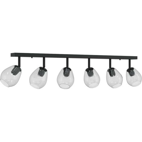 Spot de plafond Noir 110,5 x 13 x 26 cm Verre et métal (1/5)