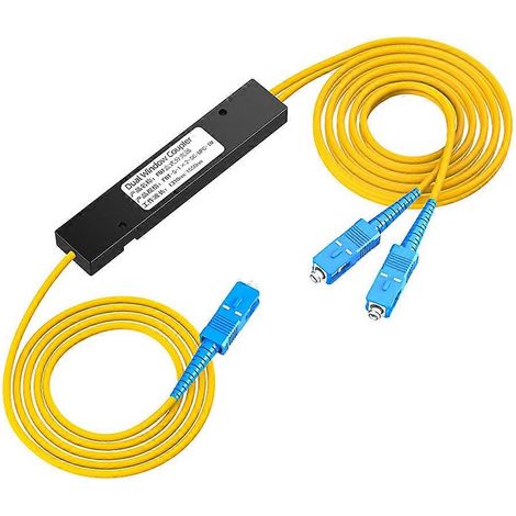 Répartiteur optique SC/UPC 1/2, coupleur à double fenêtre pour système de communication par fibre optique (1/5)